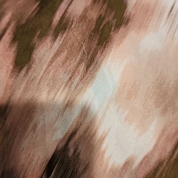 Torrid Water Color Print Georgette Hi-Low Short Sleeve Blouse - Picture 10 of 10